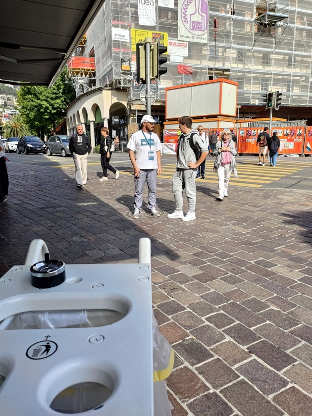 Comunicato stampa: «Contro il littering a Locarno: gli ambasciatori IGSU forniscono informazioni»